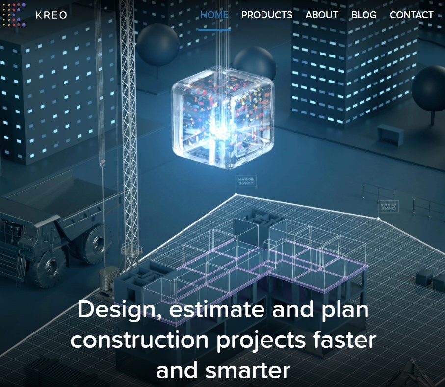 kreo landing page