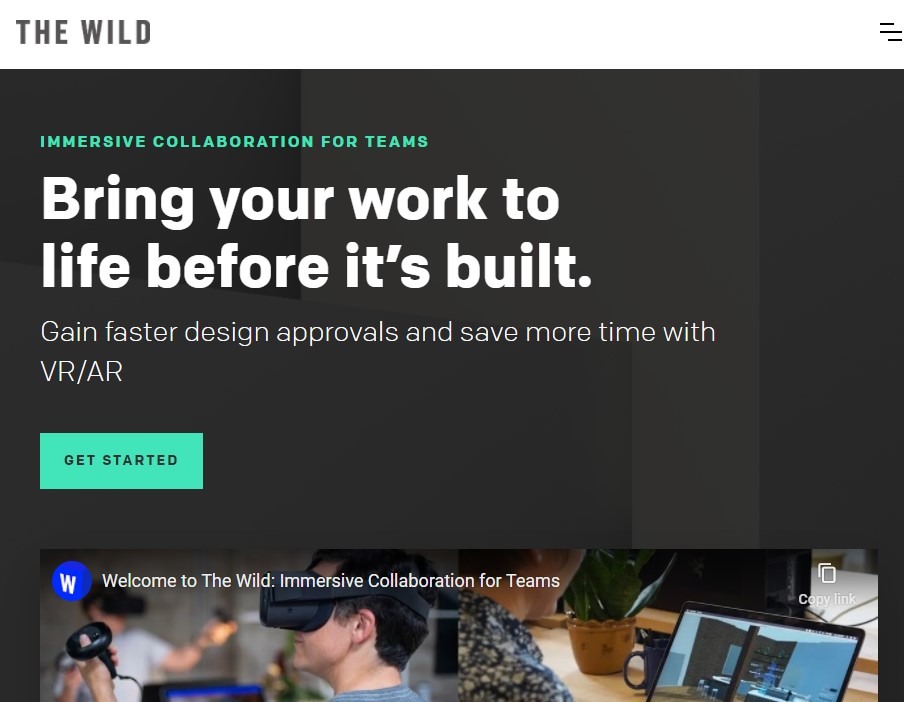 the wild landing page