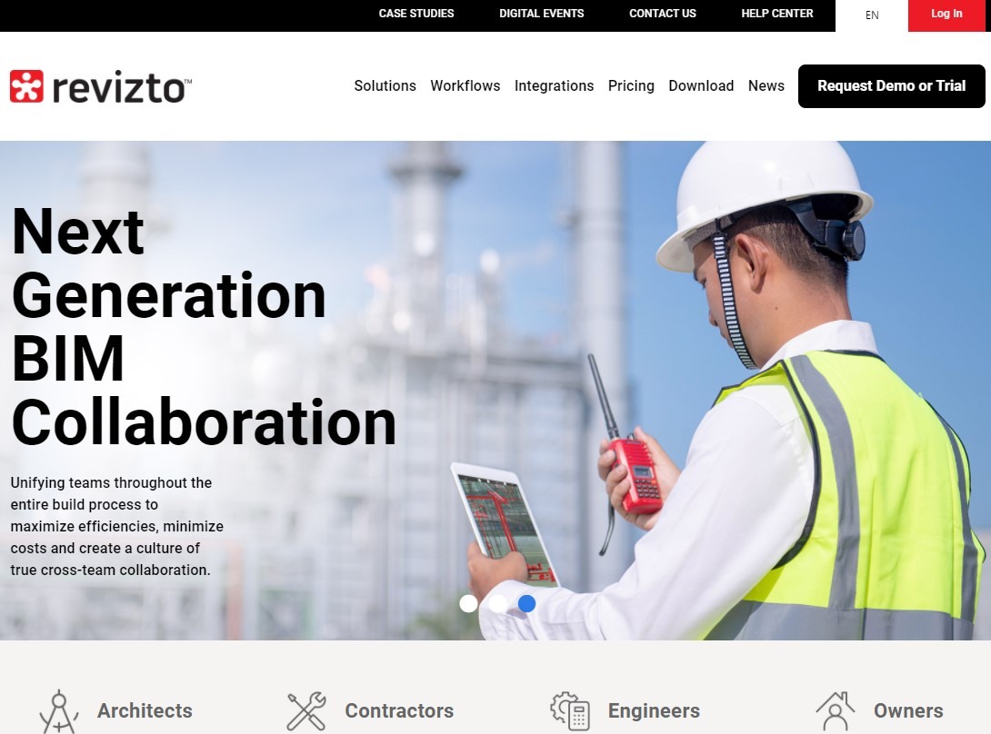 revizto landing page