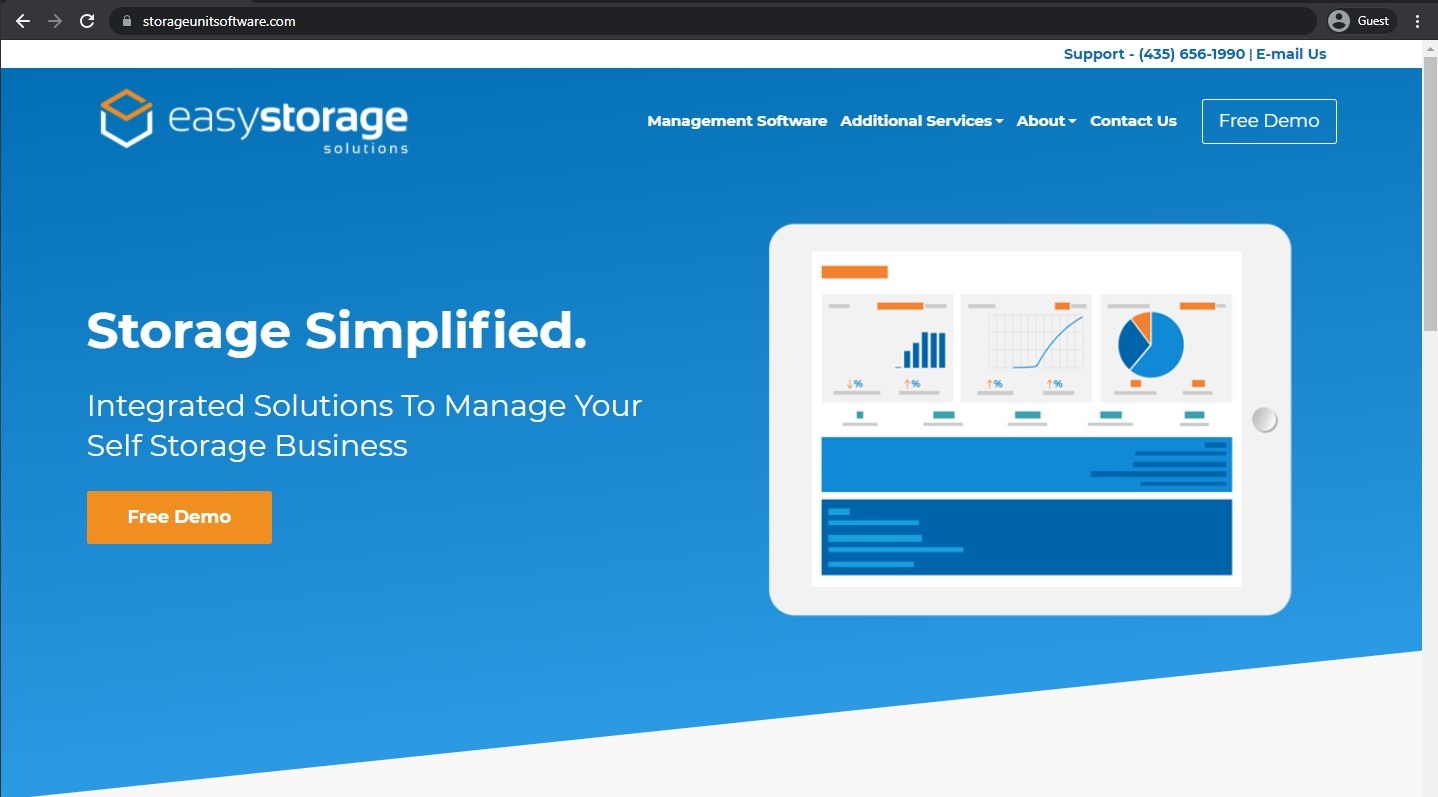easy storage solutions landing page