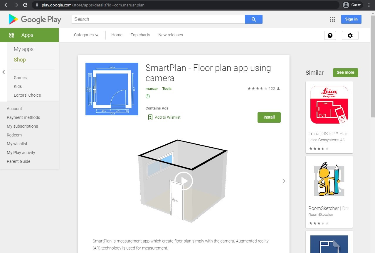 smartplan google play store page