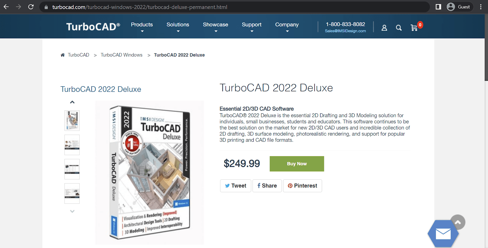 turbocad deluxe landing page